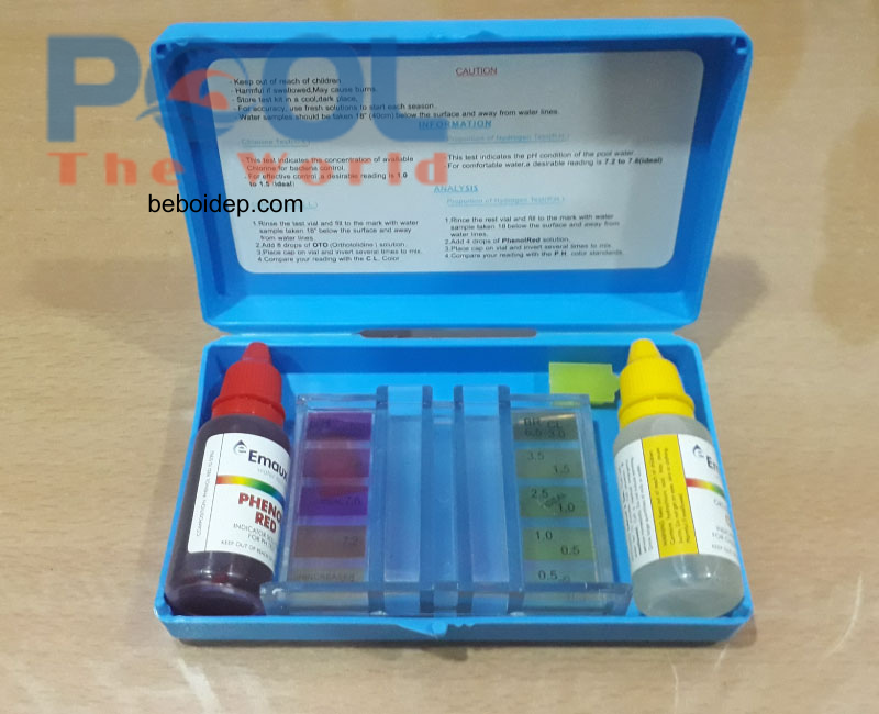 Khắc phục nước xanh đục chỉ 5p nhờ bộ test pH Clo hồ bơi